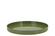 MELAMINE GREEN TRAY 32X32X3CM NM
