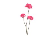 SILK HYDRANGEA X3 RED 85CM