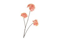 SILK HYDRANGEA X3 ORANGE 85CM