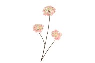 SILK HYDRANGEA X3 PINK/CHAMPAGNE 85CM