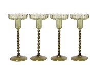JULES SUMMER GREEN CANDLE HOLDER ASS 9X22CM