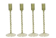 JULES SUMMER GREEN CANDLE HOLDER ASS 9X25CM