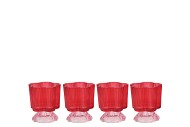 NAOMI DUTCH PINK TEALIGHT HOLDER ASS 8X10CM