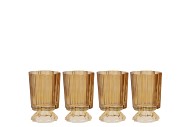 NAOMI NATURAL BROWN TEALIGHT HOLDER ASS 8X12CM