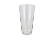GLASS VASE KONISCH H29.5XD16CM