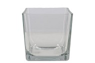 GLASS CUBE HEAVY 18X18X18CM