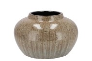 JADE SAND VASE BOL 23X14CM