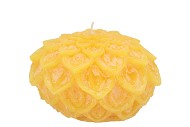 CANDLE DAHLIA YELLOW 12X8CM NM