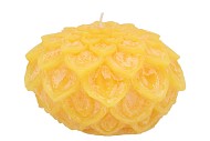 CANDLE DAHLIA YELLOW 15X10CM NM