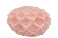 CANDLE DAHLIA OLD LIGHT PINK 15X10CM NM