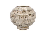 LIMA GREEN VASE BOL ACTIVE GLAZE 24X24X21CM