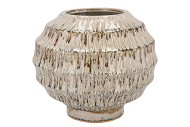 LIMA GREEN VASE BOL ACTIVE GLAZE 34X34X30CM