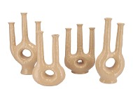 ISLA SAND VASE TWIN TUBE 21X9X40CM NM