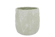 ALASKA GYPSY GREEN WHITEWASH POT 16X16X15CM NM