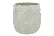ALASKA GYPSY GREEN WHITEWASH POT 23X23X24CM NM