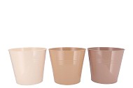 ZINC NATURAL BROWN MIX BUCKET BASIC ASS 19X18X15CM NM