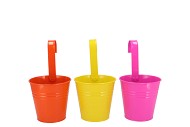 ZINC DUTCH ORANGE MIX BUCKET HANGING ASS 14X13X10CM NM