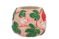 CHLOE SUMMER PINK VASE BOL 21X21X16CM