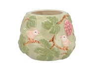CHLOE DREAMY GREEN VASE BOL 21X21X16CM