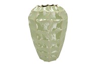 LIMA PISTACHE VASE LONG CARVE 31X31X44CM NM