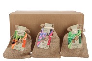 GREENGIFT CARROT LATHYRUS CORIANDER MIX JUTE 15X20CM NM