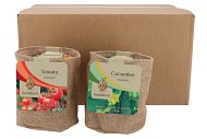 GREENGIFT TOMATO CUCUMBER MIX JUTE BAG 13X14CM NM
