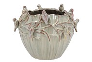 BIRD POT MOSS 28X28X22CM