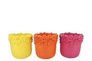 GIGI DUTCH ORANGE MIX FLOWER POT ASS 27X27X25M