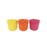 GIGI DUTCH ORANGE MIX FLOWER POT ASS 20X20X17CM