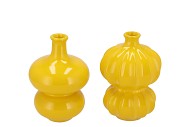 LUNA YELLOW BUBBLES VASE ASS NM