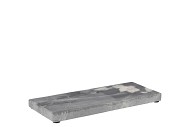 PLATEAU MARBLE GREY ASS 23CM