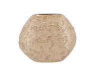 MIKA COZY SAND VASE OVAL STRUCTURE 12X28X22CM