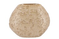 MIKA COZY SAND VASE OVAL STRUCTURE 41X15X32CM