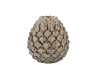 MIKA NORDIC GREEN VASE PINECONE EDGE 9X9CM