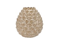 MIKA COZY SAND VASE PINECONE EDGE 15X15CM