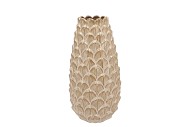 MIKA COZY SAND VASE LONG PINECONE EDGE 16X35CM