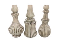MIKA NORDIC GREEN VASE CURVES ASS 20X39CM