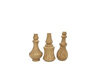 MIKA MAJESTIC GOLD VASE CURVES ASS 9X16CM
