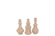 MIKA COZY SAND VASE CURVES ASS 9X16CM