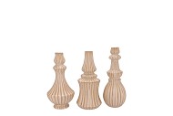 MIKA COZY SAND VASE CURVES ASS 13X25CM