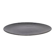MELAMINE WILD BLACK PLATE 47X47X2CM