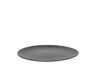MELAMINE WILD BLACK PLATE 33X33X2CM
