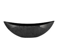 MELAMINE WILD BLACK BOAT 66X17X21CM
