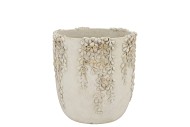 ROSIE STRING OF PEARLS SCOTTISCH SAND POT 16X16X16CM