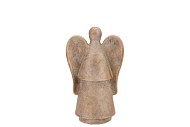 CONCRETE GOLDEN ANGEL STANDING 13X9X21CM