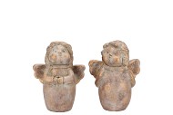 CONCRETE GOLDEN ANGELS PRAYING ASS 13X9X16CM