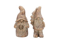 CONCRETE GOLDEN GNOME ASS 12X10X25CM