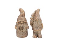 CONCRETE GOLDEN GNOME ASS 10X9X20CM