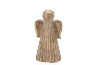 CONCRETE GOLDEN ANGEL 12X10X20CM