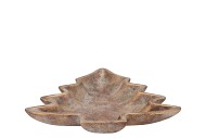 CONCRETE GOLDEN XMAS TREE PLATE 35X35X5CM